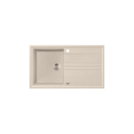 Mosogatótálca Gránit GRANMASTER LUKA 1B 1D 860x500 SAND/LIGHT BEIGE/METAL FEKETE/WHITE/SAFARI/METAL SZÜRKE